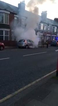 Suspected arson attack on car