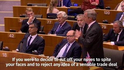 Farage heckled and booed in Brussels