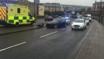 Four ambulances called to crash