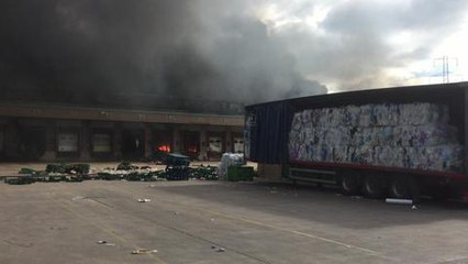 Close up footage of the fire taken by Nathan Greenwood