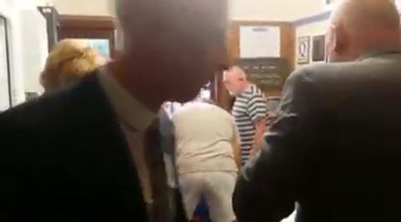 Violent brawl breaks out at HS2 meeting