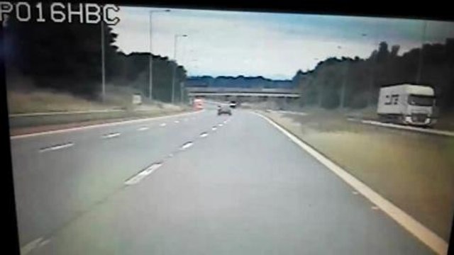 Drunk driver swerves on M6