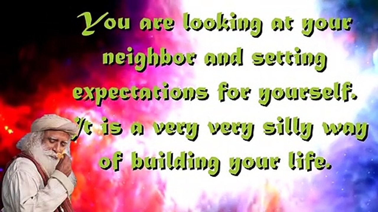 NO expectations - NO dejections  - Don't waste your time in silly expectations
