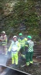 Inside the train involved in this morning's crash