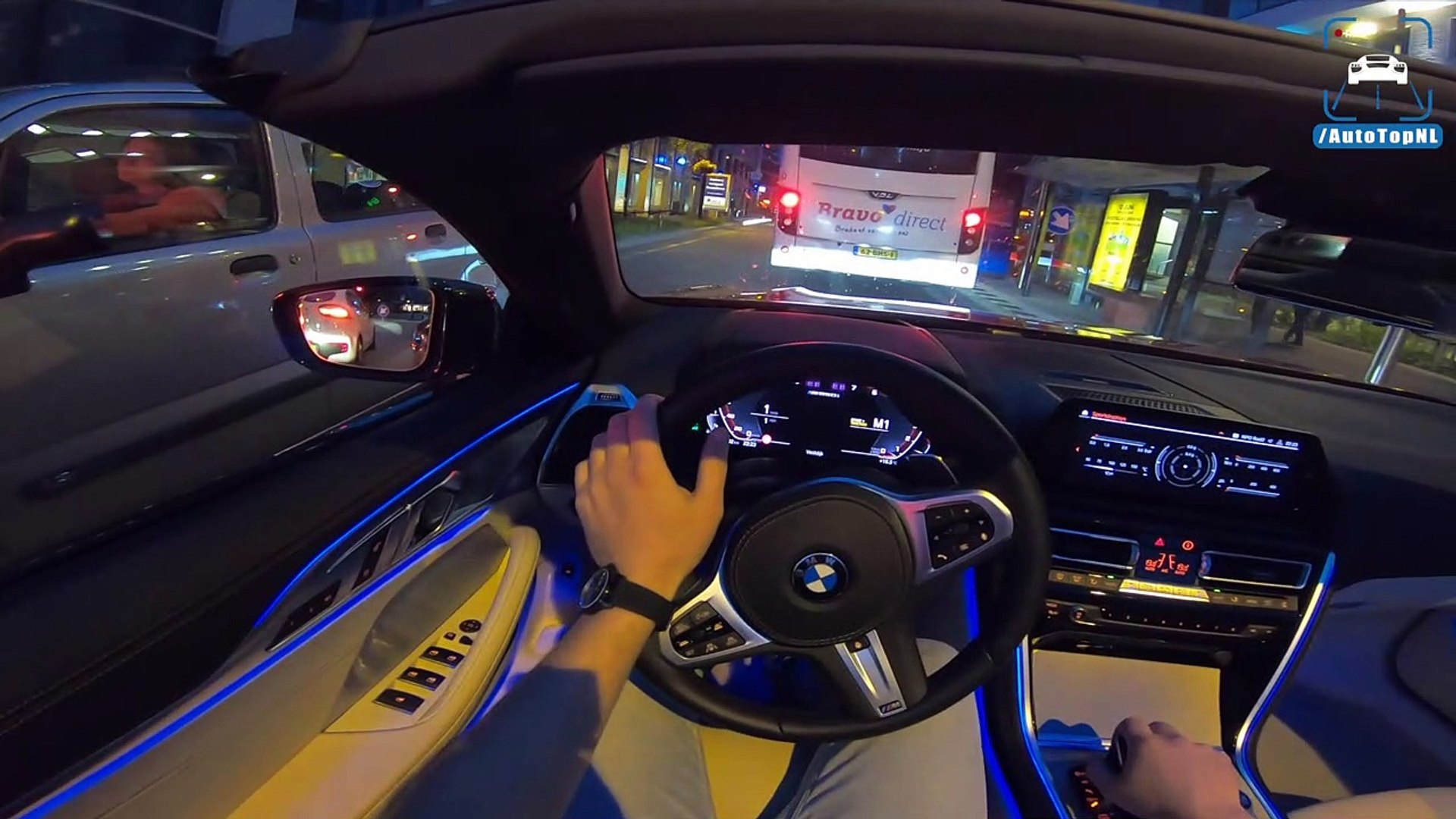 BMW 8 Series M850i Convertible NIGHT DRIVE POV w/ AMBIENT LIGHTING by  AutoTopNL - Dailymotion Video