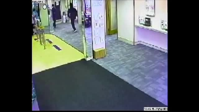 CCTV of Horden bank robbery