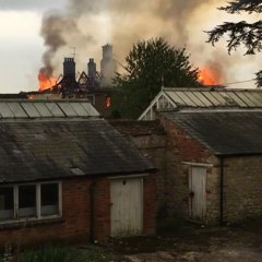 Fire at Cosgrove Hall