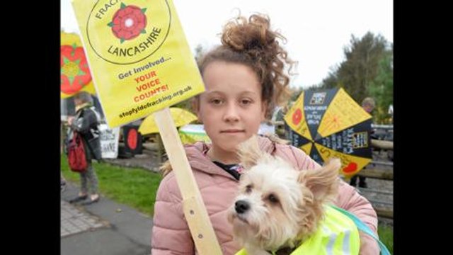 Fracking protest at Preston New Road