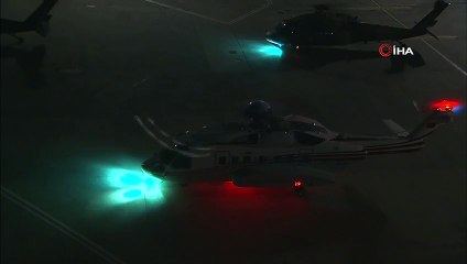 Cumhurbaşkanı Erdoğan, helikopterle Atatürk Havalimanı'ndan ayrıldı