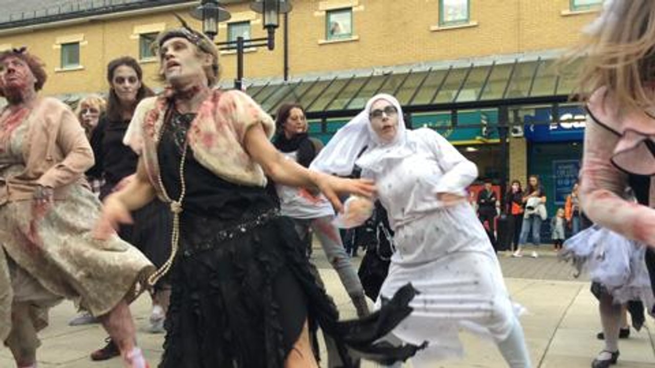 Zombie dance in Hastings