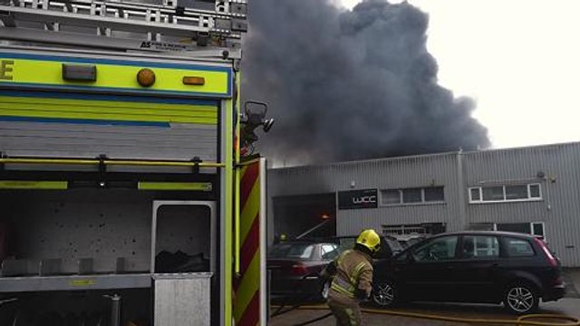 Southam warehouse fire