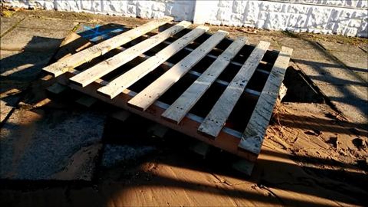 Man falls down sink hole