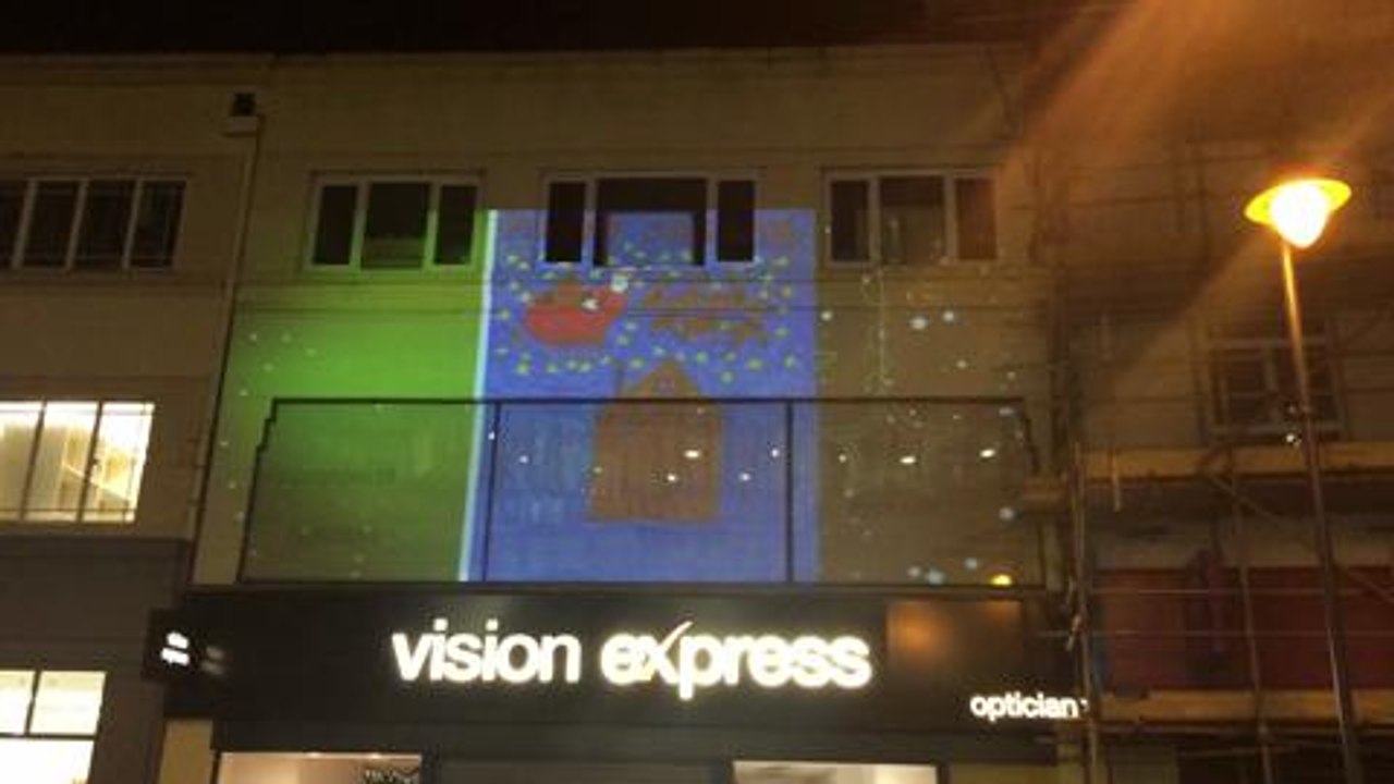 Christmas Lights second projector