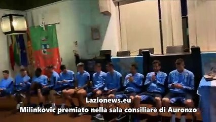 Milinkovic premiato nella sala consiliare di Auronzo_