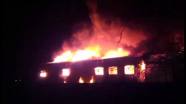 Major fire at tractor factory in Pilling