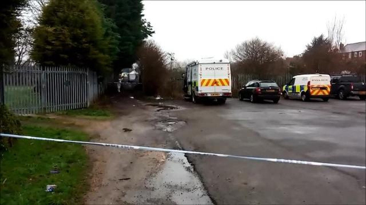 The crime scene in Dinnington.