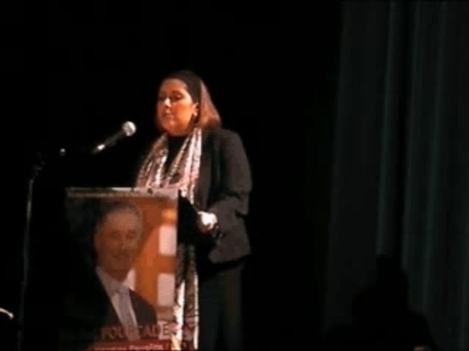 Sonia Bennacer-Lancement de campagne Michel Fourcade