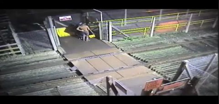East Coast rail incident CCTV