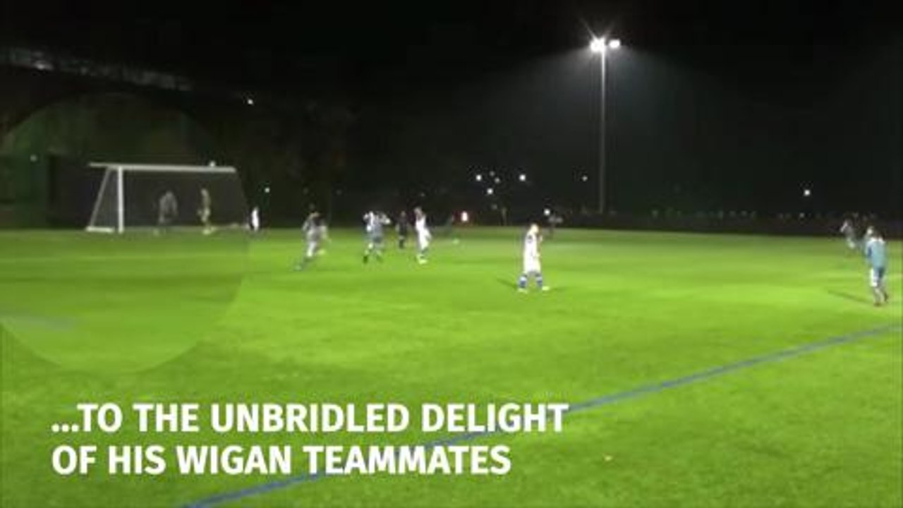 Incredible rabona goal