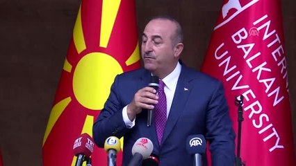 Çavuşoğlu: Makedonya bizim için dost ülke