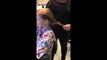 Chloe's charity haircut