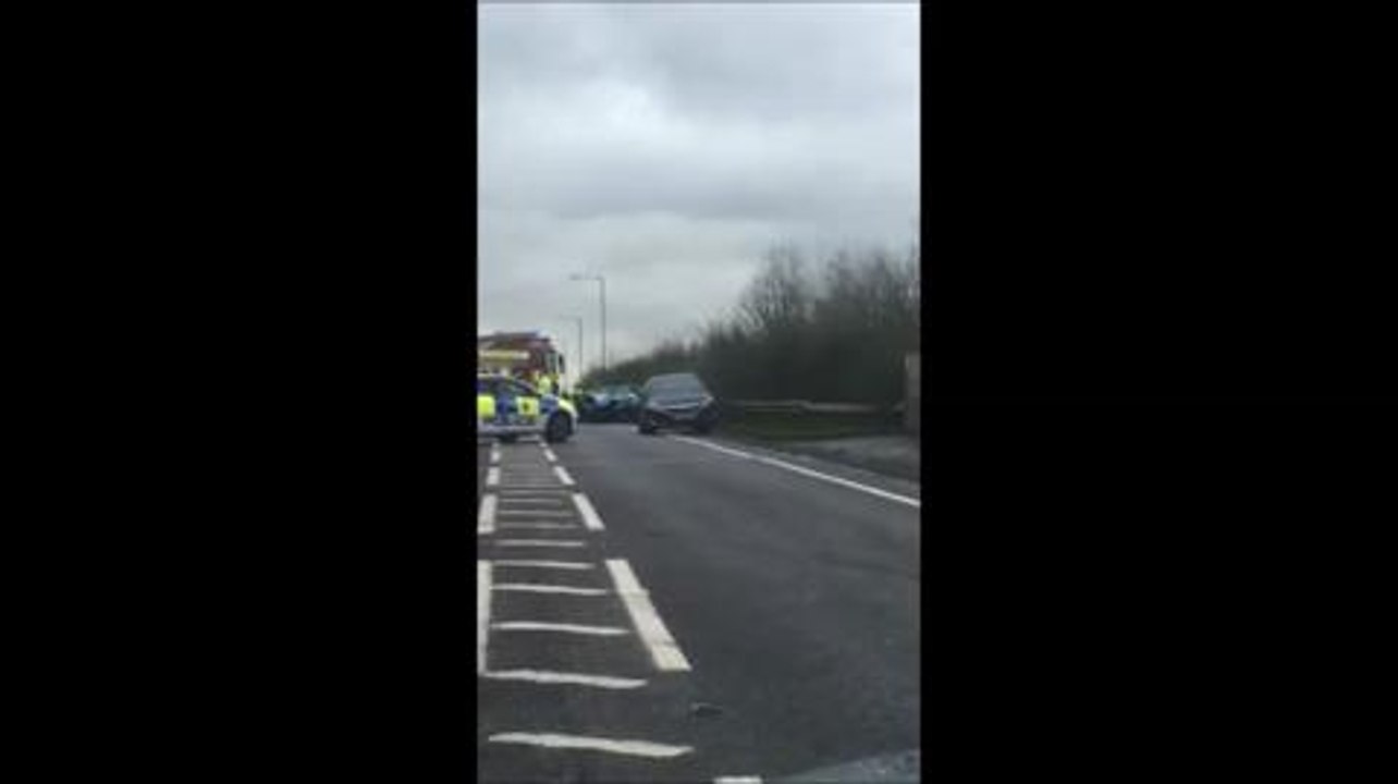 Dashcam footage - serious crash on A15