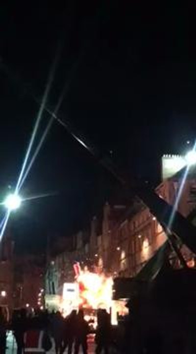 Avengers explosion in Edinburgh