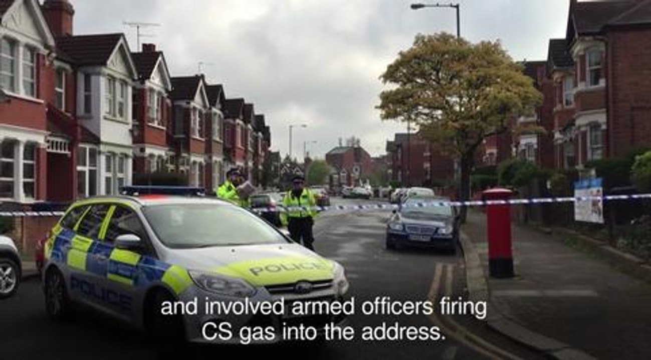 Woman shot in terror raid