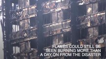 Grenfell Tower smoulders