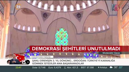 Demokrasi şehitleri unutulmadı