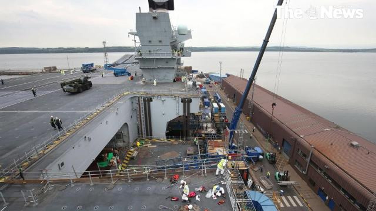 HMS Queen Elizabeth preparations
