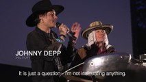 Johnny Depp jokes at Glasto