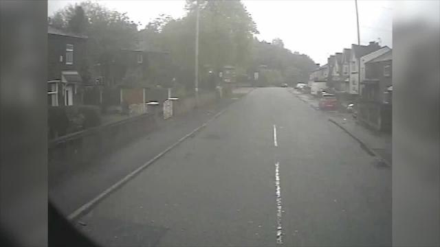 CCTV shows speeding car colliding with pedestrian