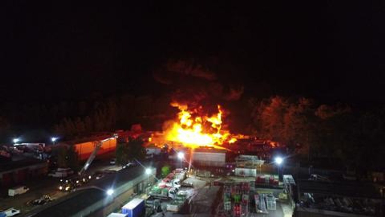 Rowfant business park fire
