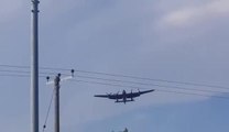 Lancaster Bomber flies over Doncaster