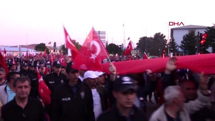 Sivas'ta 15 bin kişi, 15 Temmuz için meydanda buluştu