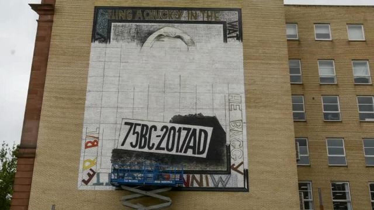 Billy Connolly mural timelapse