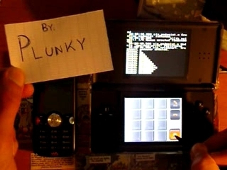 Phone on Nintendo Ds lite.