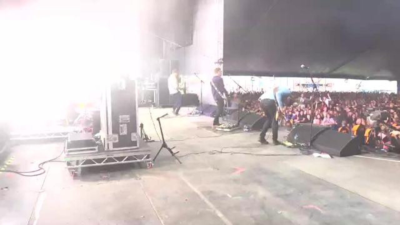 The Sherlocks pop champagne to celebrate debut album chart hit at Leeds Festival