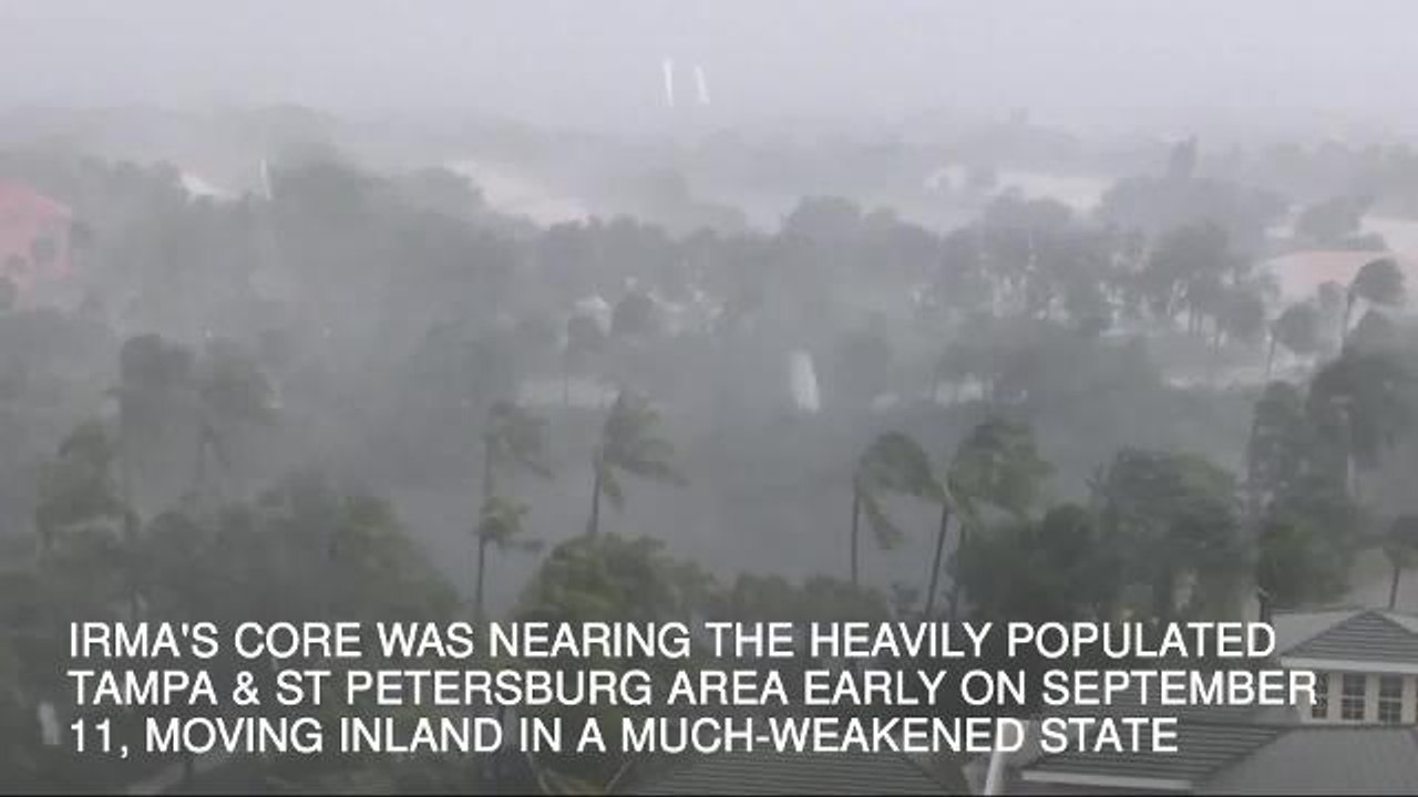 Florida suffers coast-to-coast battering from 130mph Irma