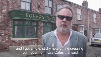 Nervous Vic Reeves on his Coronation Street debut
