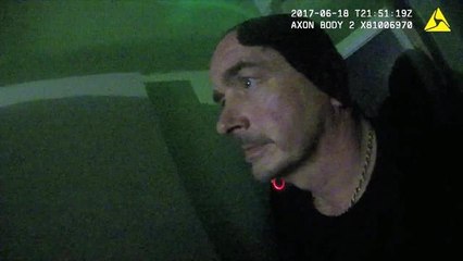 Police footage of the arrest of Preston man Mark Stephen Buckley for murder