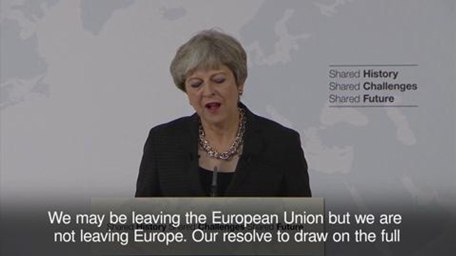 Theresa May speech