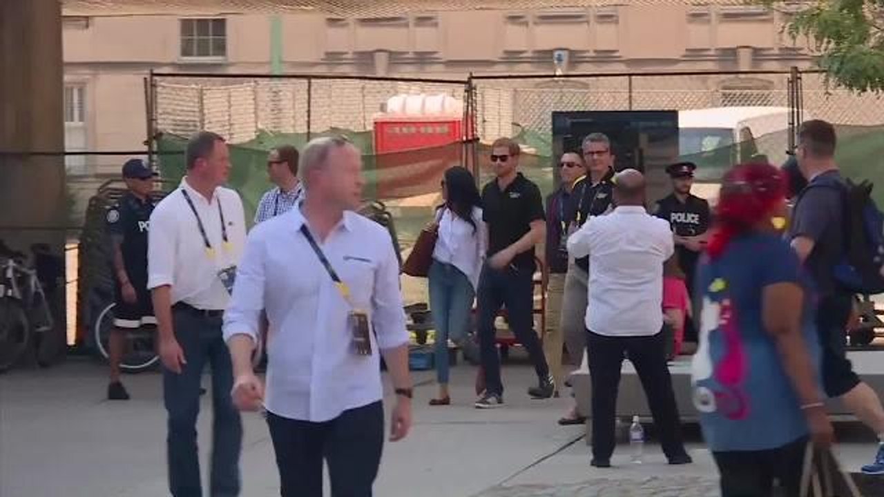 Prince Harry and Meghan Markle make first offic...