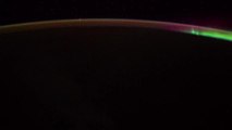 ISS films Northern Lights