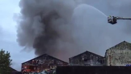 Fire at Lancashire Mill