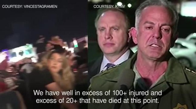Las Vegas Strip shooting - at least 20 confirmed dead
