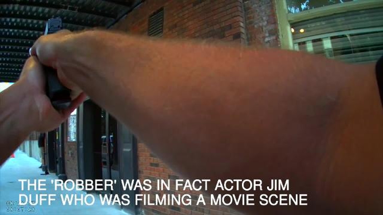 US police shoot at actor posing as a robber