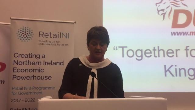 Arlene Foster will not accept Irish Sea post-Brexit border