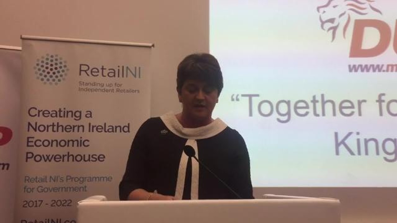 Arlene Foster will not accept Irish Sea post-Br...